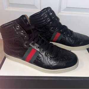 Gucci Black  High-Top Sneakers
